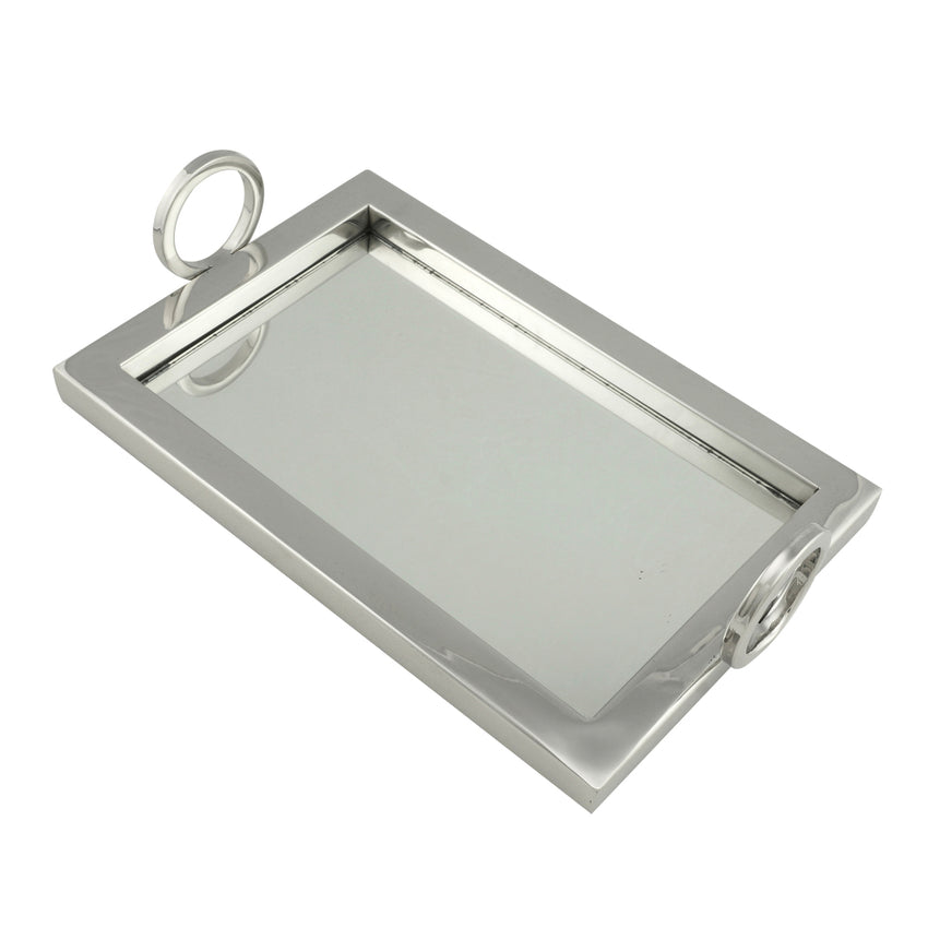 Bandeja de Aço Inox com Espelho - DoceLar Loja