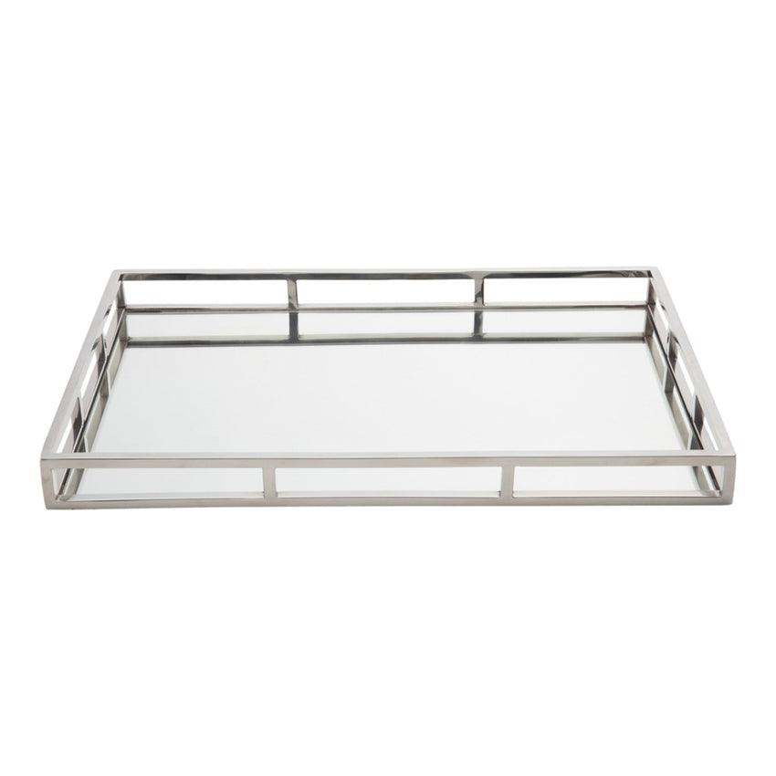 Bandeja de Aço Inox com Espelho - DoceLar Loja