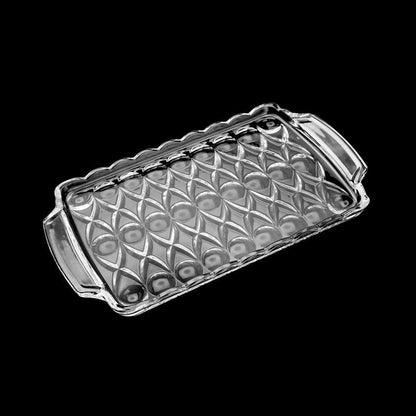 Bandeja de Cristal com Alça Angel - DoceLar Loja