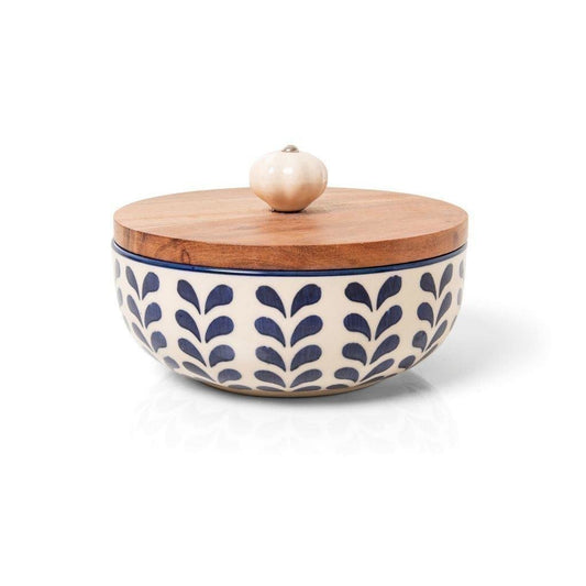 Potiche com Tampa Versailles Iris 17cm x 11cm