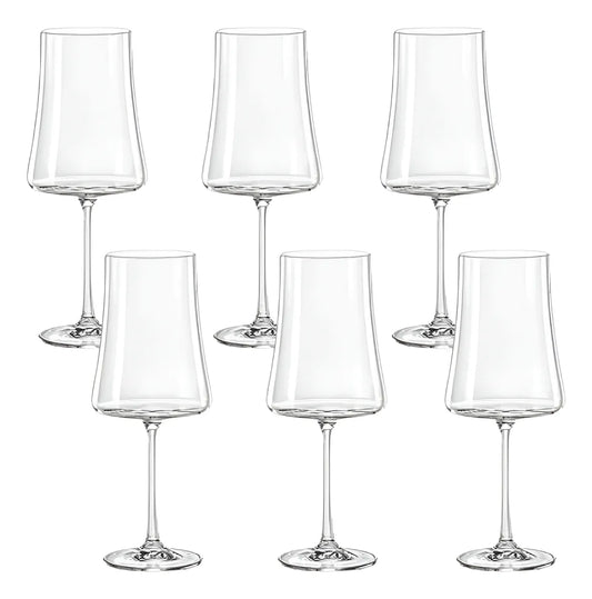 CJ 6 TACAS DE VINHO DE CRISTAL ECOLOGICO ALEX 400ML