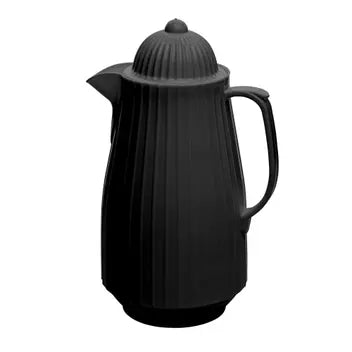 GARRAFA TERMICA DE PLASTICO MINI BAMBU PRETA 400ML