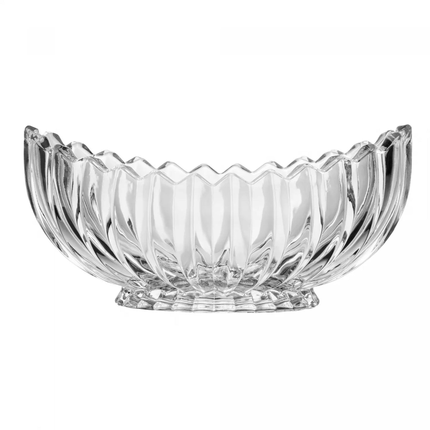 CENTRO DE MESA DE CRISTAL DE CHUMBO  GENEVA 28X15X13,5CM