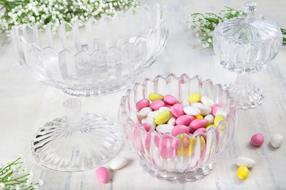 Potiche Bomboniere Cristal com Tampa Geneva