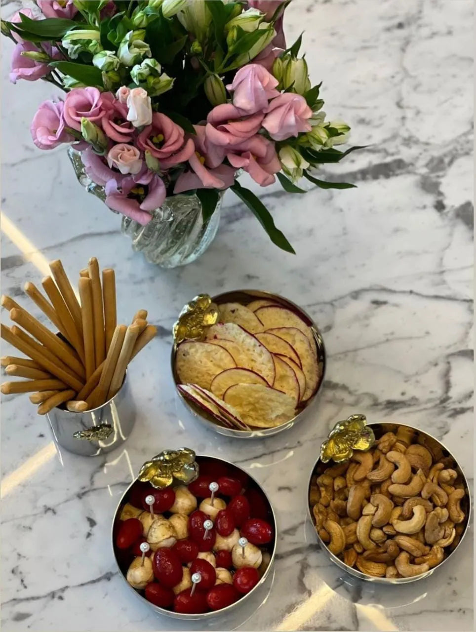 Taça de Mesa Flor P - DoceLar Loja