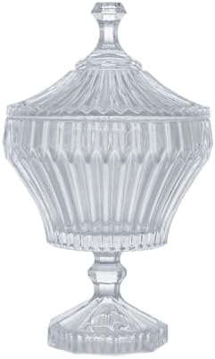 POTICHE C/PE DE CRISTAL RENAISSANCE 17,5X28,5CM