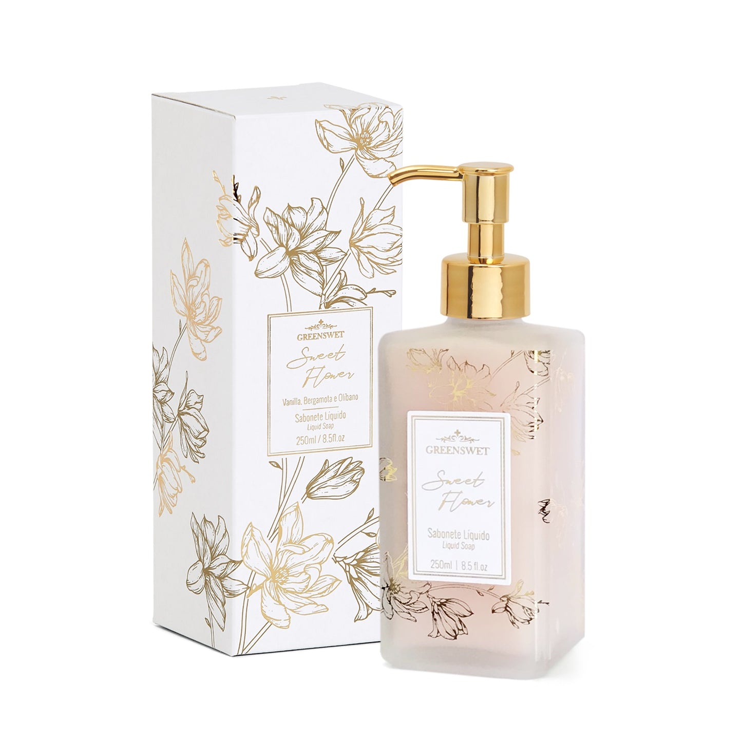 Saboneteira 250ml Essencia Sweet Flower