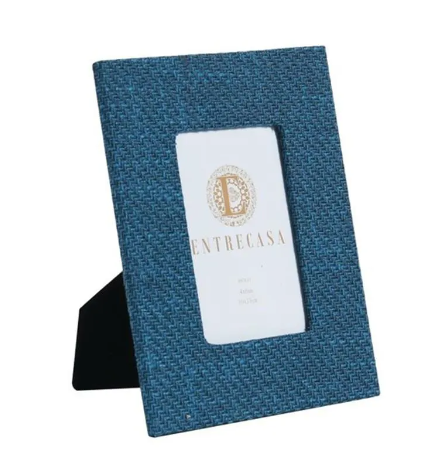 22241 PORTA RETRATO MADEIRA DET KANVAS BICOLOR 29,