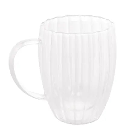 CJ 2 CANECAS DE CHA PAREDE DUPLA DE VIDRO BOROSSILICATO CLASSIC 270ML