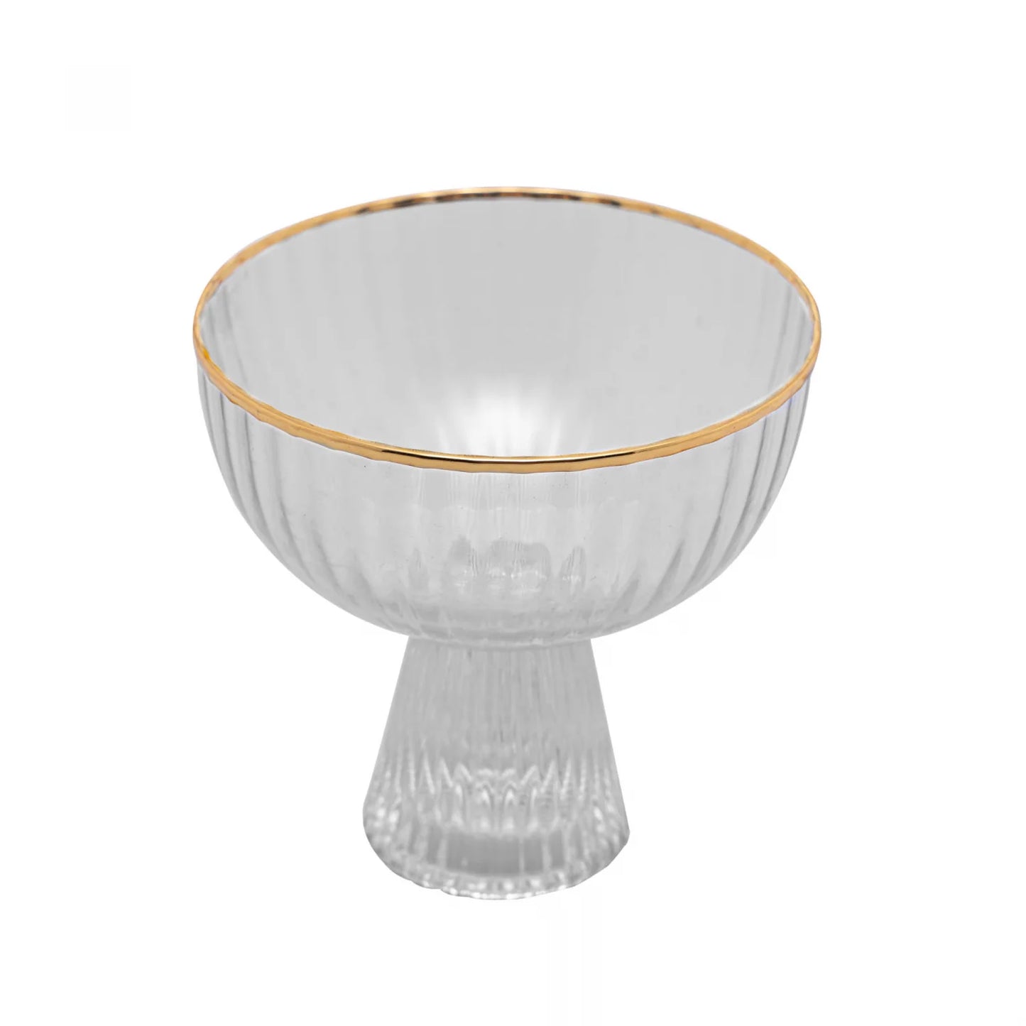 CONJUNTO 2 TACAS DE SOBREMESA DE CRISTAL