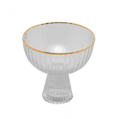 CONJUNTO 2 TACAS DE SOBREMESA DE CRISTAL