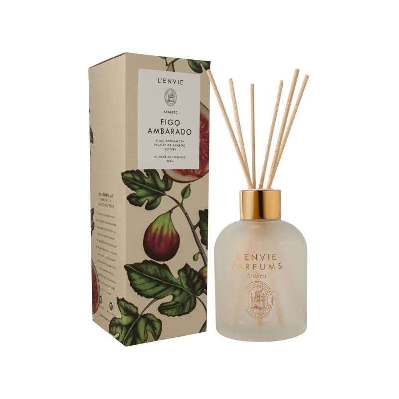DIFUSOR DE PERFUME FIGO AMBARADO-200 ML ARABESC