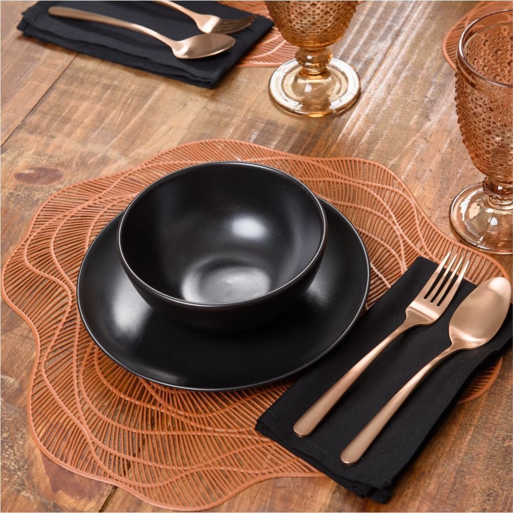 Guardanapo Home 4 Pcs Preto - DoceLar Loja