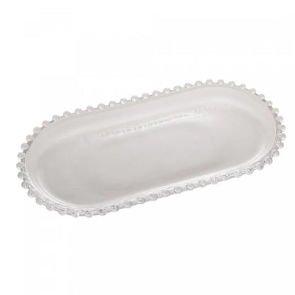 TRAVESSA CRISTAL OVAL PEARL 30X15X2CM