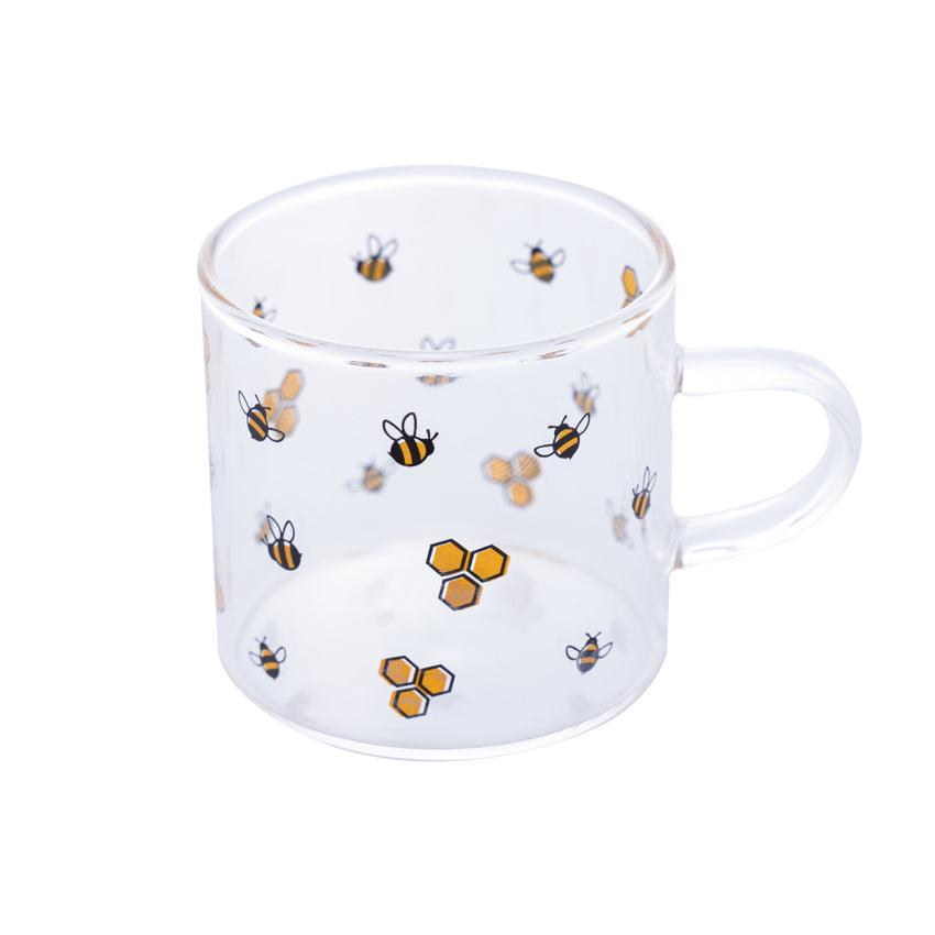 Caneca de Vidro Borossilicato Bee 125ml - DoceLar Loja