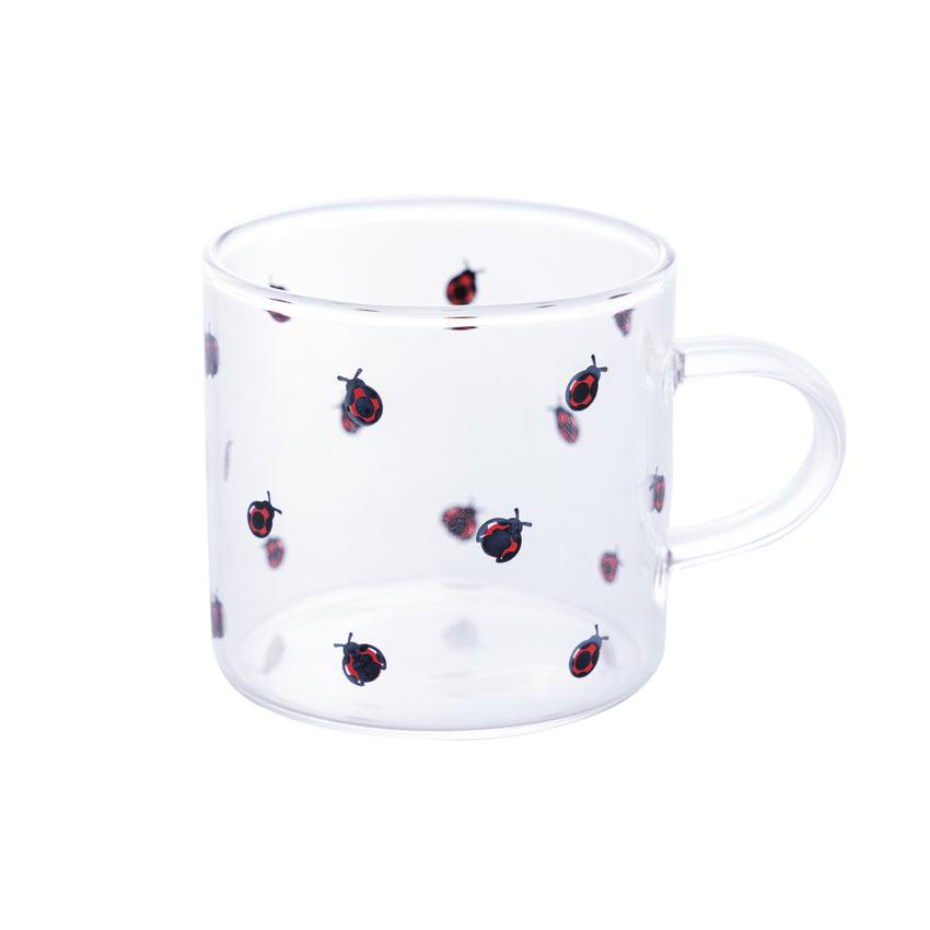 Caneca de Vidro Borossilicato Resistente ao Calor Ladybug - DoceLar Loja