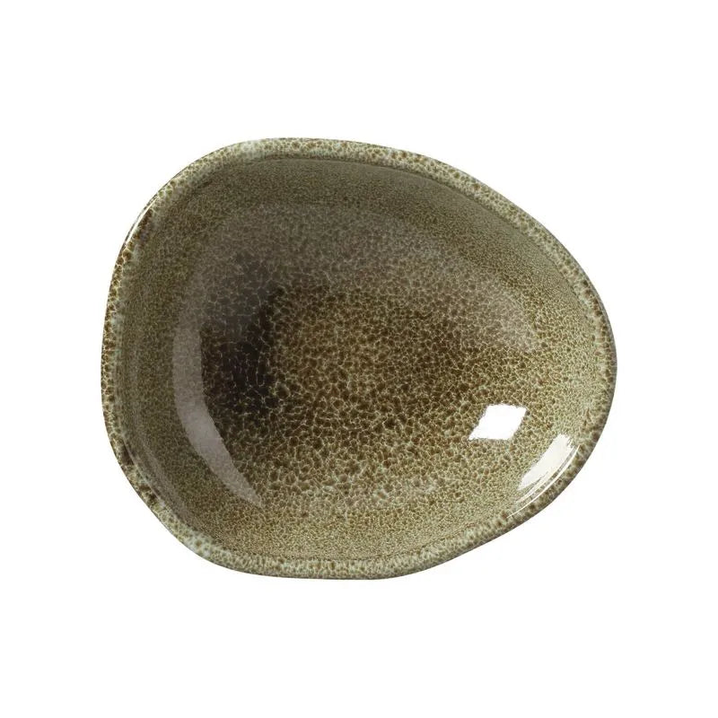 CUMBUCA OVAL ORGANICO CROCO 14,5X12CM 1ª CLASSIFIC