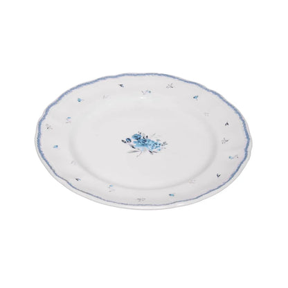 PRATO PARA SOBREMESA FLORESCER 19,5CM AZUL CERAMICA WOLFF
