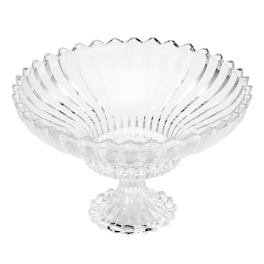 Centro de Mesa de Cristal com Pé Geneva - DoceLar Loja