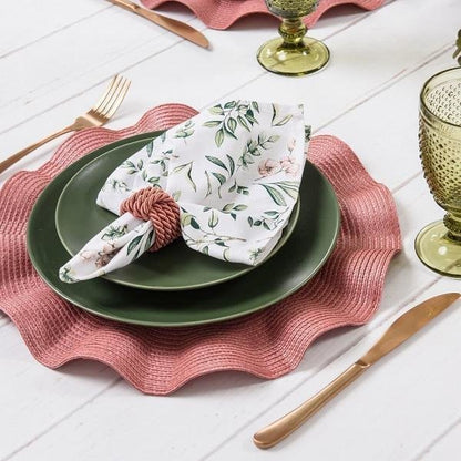 Jogo Americano Luna Wave Avulso Terracota - DoceLar Loja