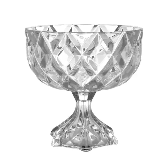 Centro De Mesa com Pé Cristal-Deli - DoceLar Loja