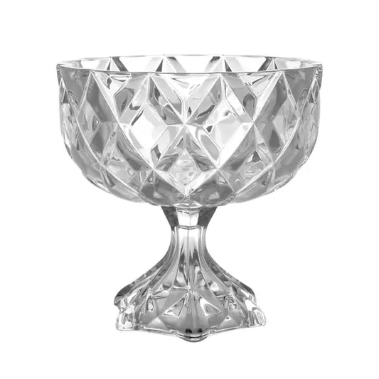 Centro De Mesa com Pé Cristal-Deli - DoceLar Loja