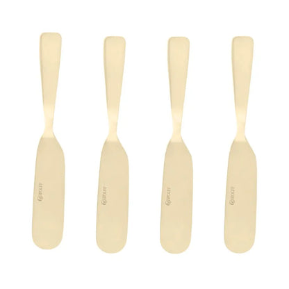 Cj 4 Espátulas Aço Inox Dourado - DoceLar Loja