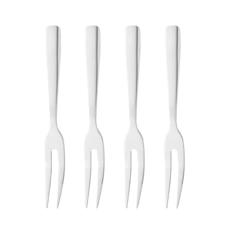 Cj 4 Garfos Aço Inox p/ Aperitivo - DoceLar Loja