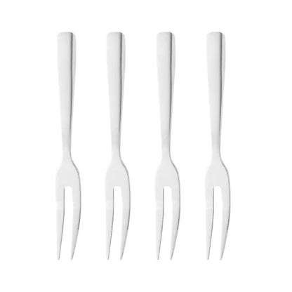 Cj 4 Garfos Aço Inox p/ Aperitivo - DoceLar Loja