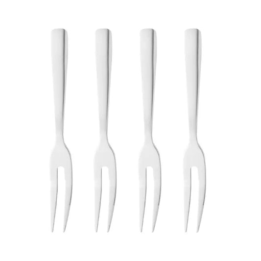 Cj 4 Garfos Aço Inox p/ Aperitivo - DoceLar Loja