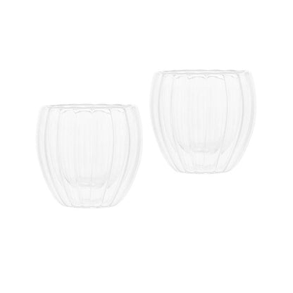Conjunto 2 Copos de Café Parede Dupla de Vidro Classic - DoceLar Loja