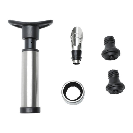 Conjunto 5 Peças de Aço Inox para Vinho com Caixa - DoceLar Loja