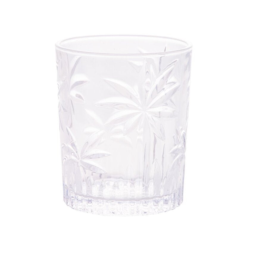 Conjunto 6 Copos Baixo de Cristal Palm Tree - DoceLar Loja