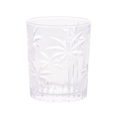 Conjunto 6 Copos Baixo de Cristal Palm Tree - DoceLar Loja