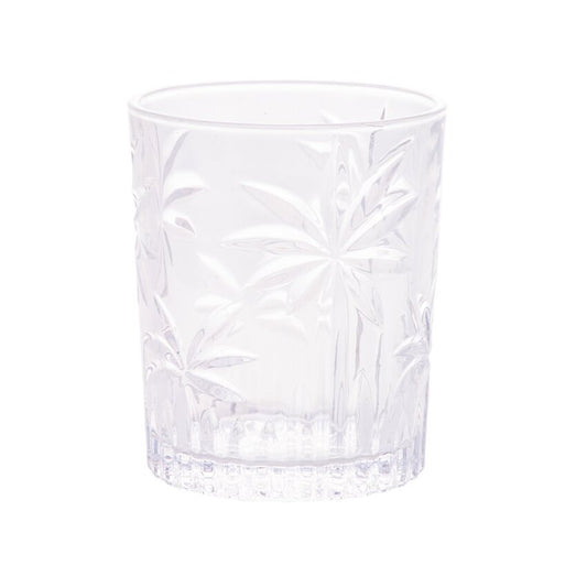 Conjunto 6 Copos Baixo de Cristal Palm Tree - DoceLar Loja