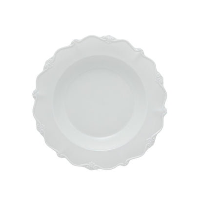 Conjunto 6 Pratos Fundos de Porcelana Fancy Branco - DoceLar Loja