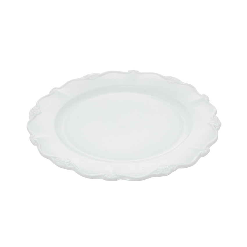 Conjunto 6 Pratos para Sobremesa de Porcelana Fancy Branco - DoceLar Loja