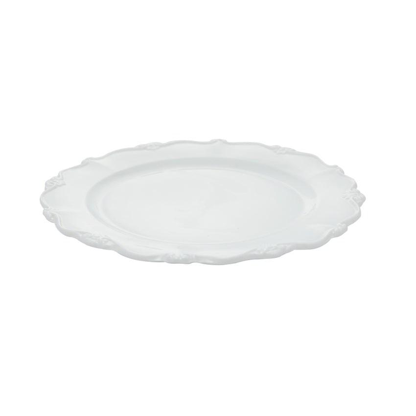Conjunto 6 Pratos para Sobremesa de Porcelana Fancy Branco - DoceLar Loja