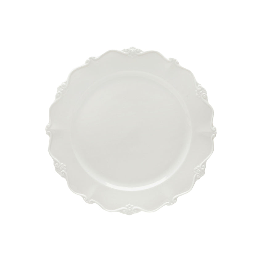 Conjunto 6 Pratos para Sobremesa de Porcelana Fancy Branco - DoceLar Loja