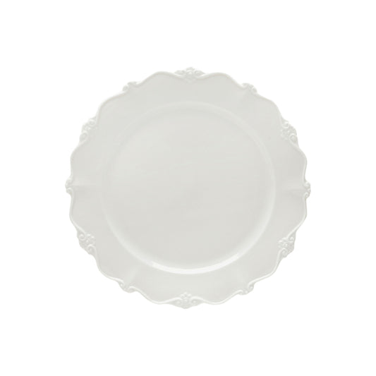 Conjunto 6 Pratos para Sobremesa de Porcelana Fancy Branco - DoceLar Loja