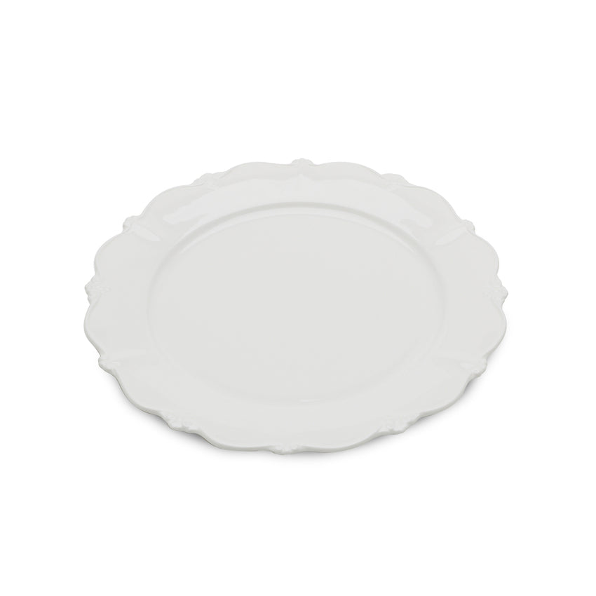 Conjunto 6 Pratos Rasos de Porcelana Fancy Branco - DoceLar Loja