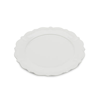 Conjunto 6 Pratos Rasos de Porcelana Fancy Branco - DoceLar Loja