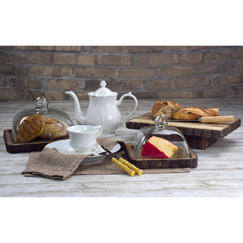 Conjunto 6 Xícaras de Chá de Porcelana com Pires Fancy Branco - DoceLar Loja