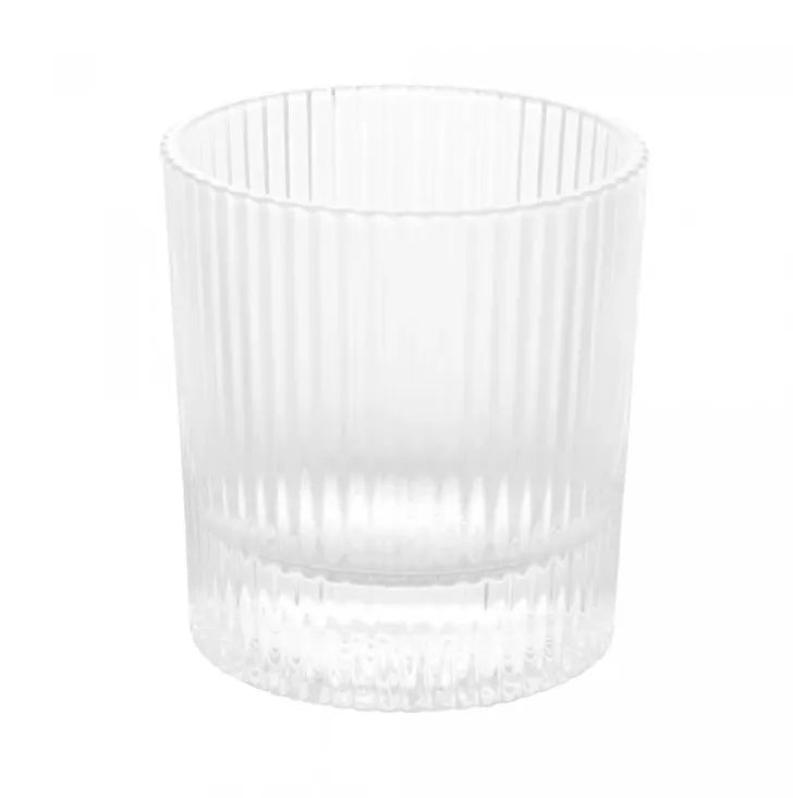 Cj 6 Copos Whisky Lines em Cristal 300ml - DoceLar Loja