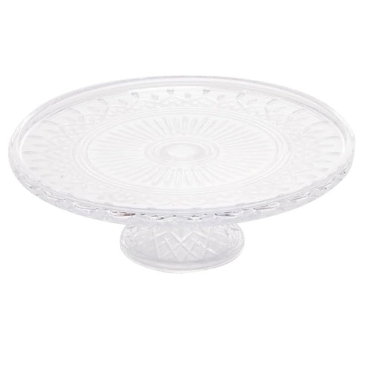 PRATO PARA BOLO DE CRISTAL COM PÉ LYS 32CM X 11CM