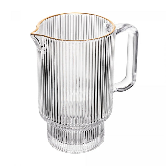 JARRA DE CRISTAL DE CHUMBO COM FIO DE OURO LINES 900ML