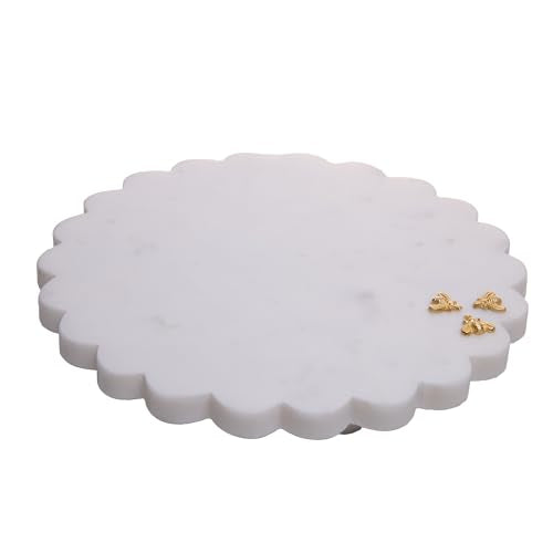 TABUA REDONDA DECORATIVA NEW BEE 30,5CM X 3,5CM MARMORE WOLFF