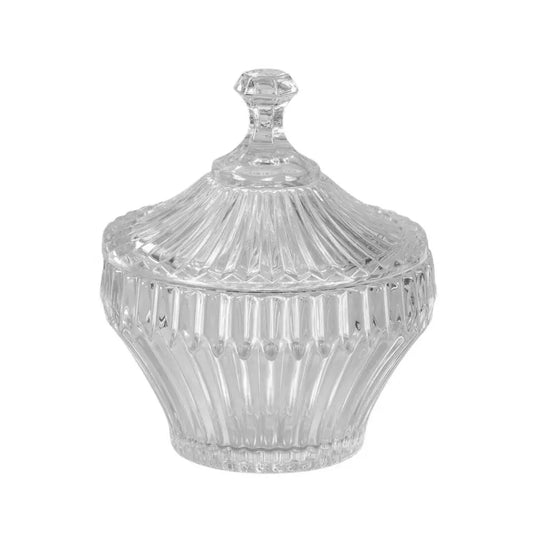 POTICHE DE CRISTAL RENAISSANCE 17,5X20CM