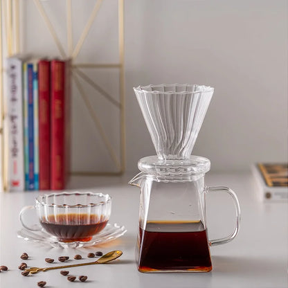 CAFETEIRA E FILTRO DE VIDRO BOROSSILICATO 500ML