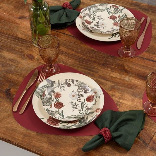 Jogo Americano Organico Ravena Merlot - DoceLar Loja